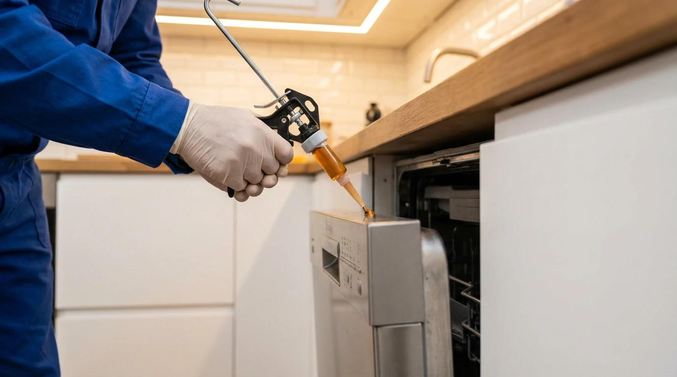 Traitement professionnel des blattes et cafards par gel insecticide